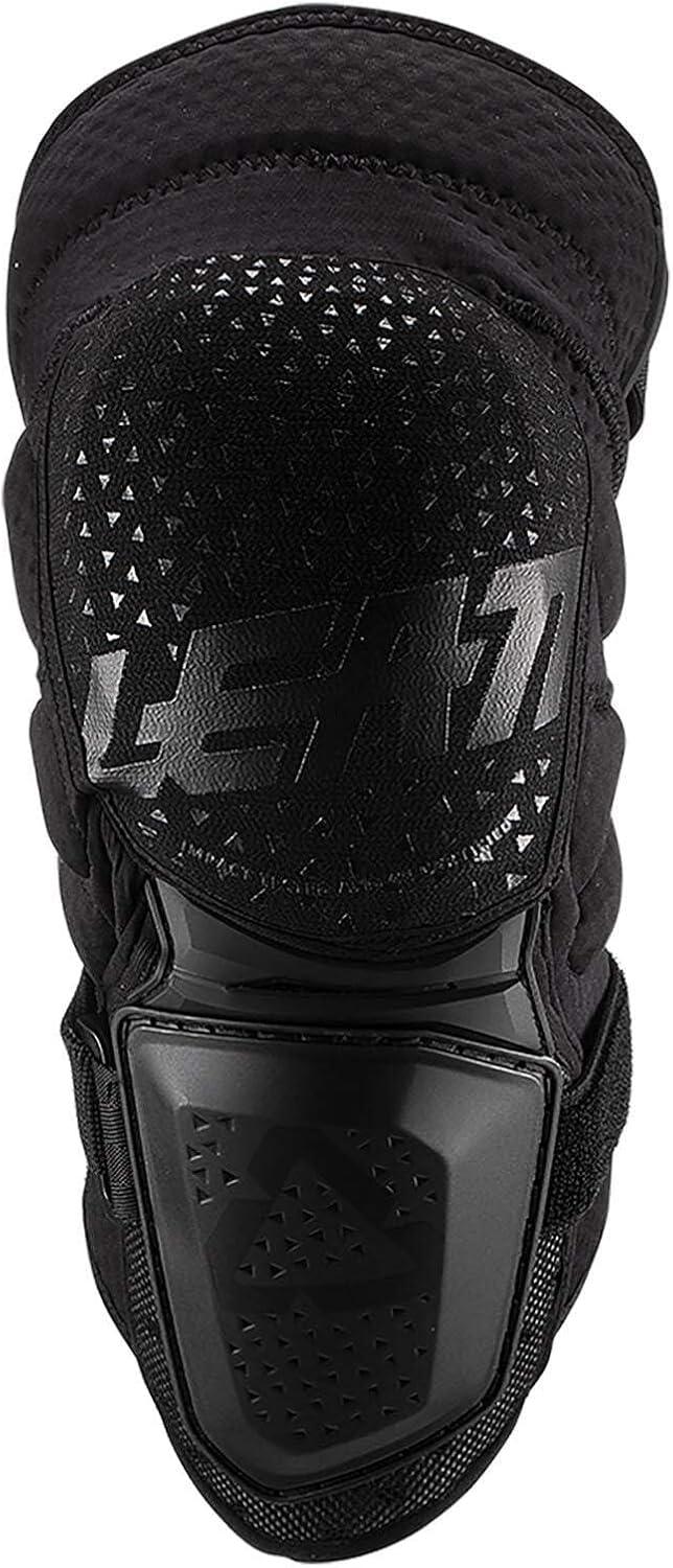 Leatt 3DF Hybrid Knee Guards premium black impact protectors front view