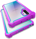 Case for Samsung Galaxy Note 10 Plus Case with Screen Protector, Full Body Protective Hybrid Dual Layer Shockproof Acrylic Back Case Cover for Galaxy Note 10 Plus 5G 6.8 inch (White Pink) - Image 11