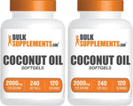 BulkSupplements dietary supplement herbal softgels capsule close up view
