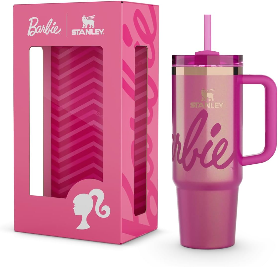 Stanley Barbie Icon Quencher 30 Ounce tumbler front view