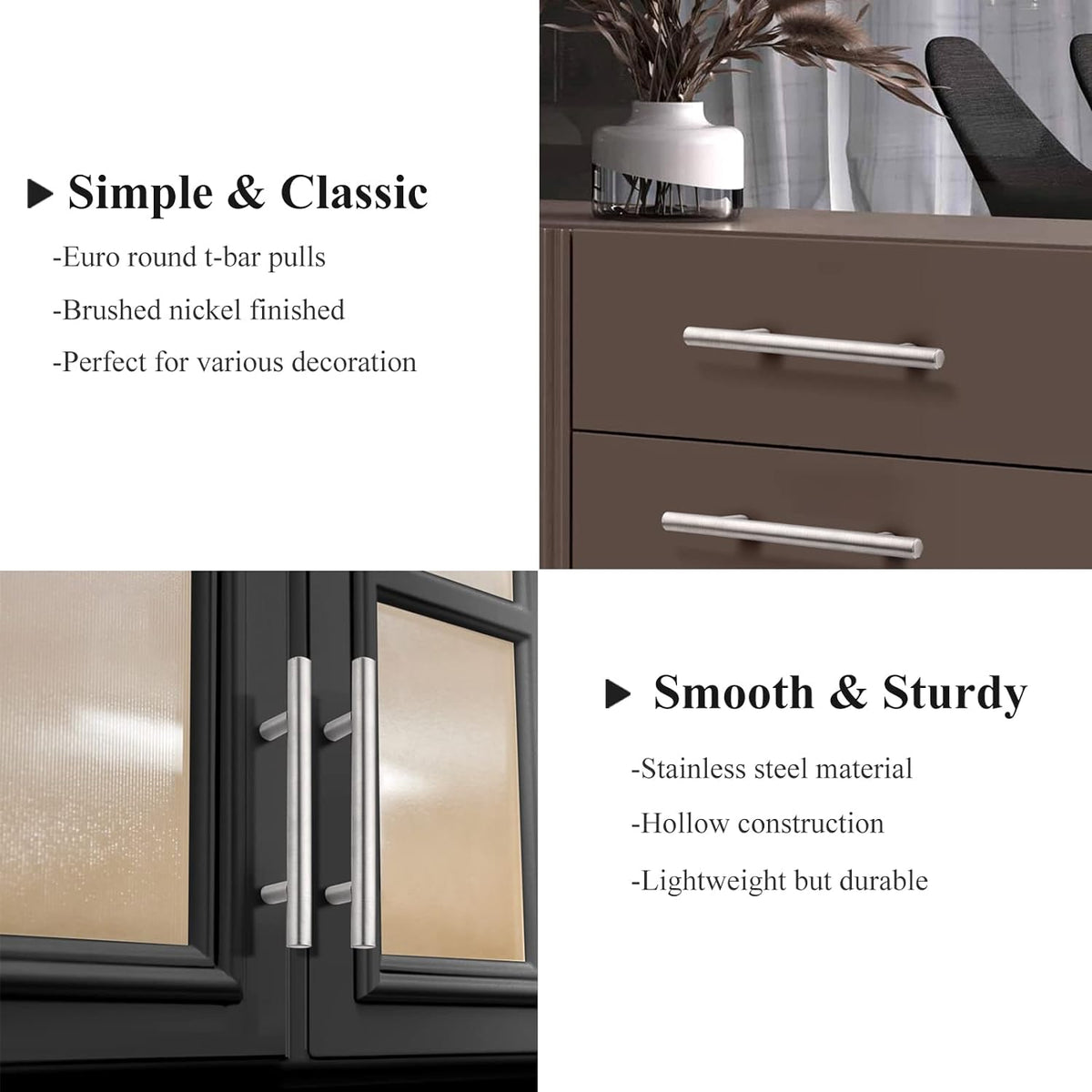 Probrico furniture hardware installed on drawer