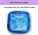 WECATION multi layer cat litter disposal bags side angle view