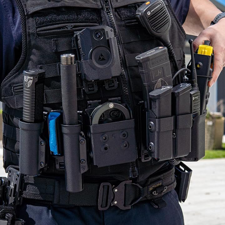 Zero9 Holsters tactical gear sheath showcasing the heavy-duty elastic retention lanyard for secure device anchoring.