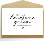 Styled wedding setting featuring Goroar ring bearer card