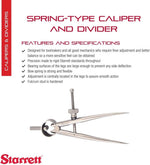 Starrett 3 inch divider round legs closeup