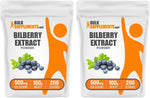 Premium herbal vision support supplement pouch displaying clean ingredient certification