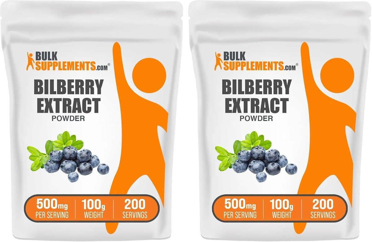 Premium herbal vision support supplement pouch displaying clean ingredient certification