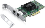 Gigabit Dual NIC with Intel 82576 Chip, 1Gb Network Card Compare to Intel E1G42ET NIC, 2 RJ45 Ports, PCI Express 2.1 X1, Ethernet Card with Low Profile for Windows/Windows Server/Linux - Image 12