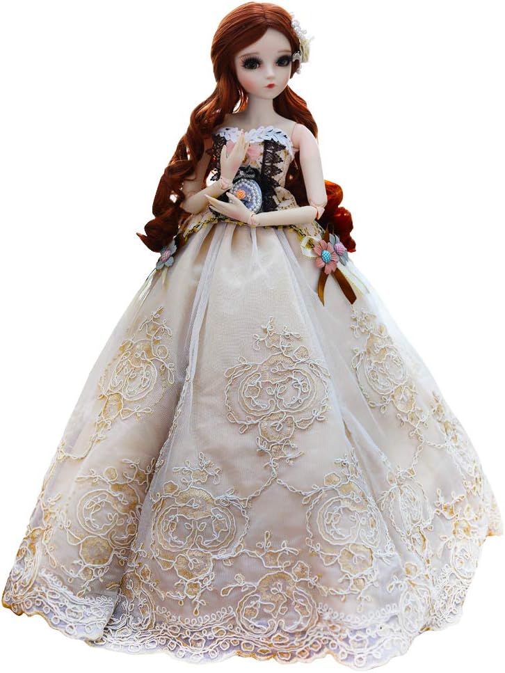 UCanaan BJD doll Regina front view in lace dress