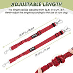 SlowTon Dog Seatbelt, 2 Pack Dog Seat Belt Car Leash Adjustable Elastic Bungee Buffer Heavy Duty Nylon Reflective Pet Safety Tether Connect to Dog Harness for Travel Riding in Vehicle (Daul Clip, B) - Image 10