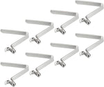 Telescoping pole spring clips arranged together