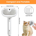 FourSeas 3 in 1 pet steam brush packaging box and included charging cable