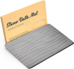 Graplife stone bath mat front view absorbent shower floor mat