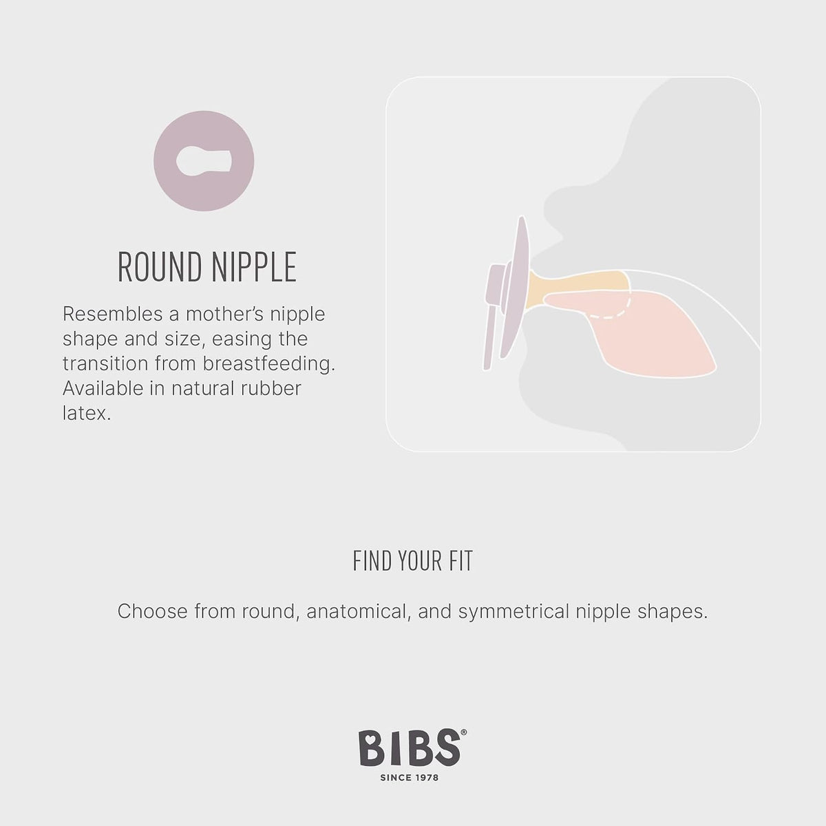 Bibs bpa free soothers size 3 packaging display