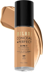 Milani Conceal + Perfect 2-in-1 Foundation + Concealer for a Flawless Complexion, Under Eye Corrector, Cover Redness and Imperfections, Waterproof and Sweatproof - 05-Warm Beige - Image 15