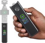 Difesuro Osmo Pocket 3 battery handle front view showing full color LCD display screen