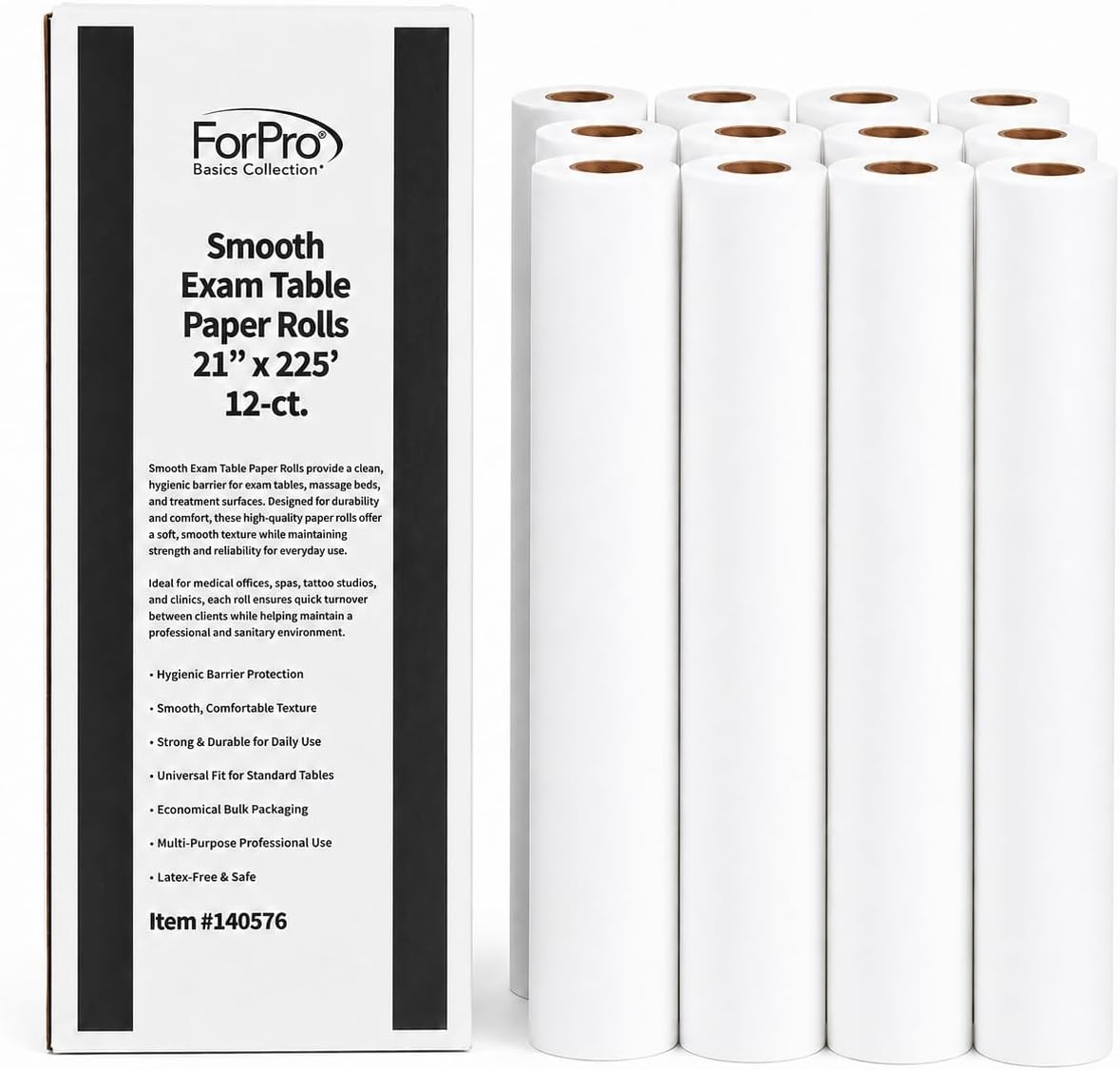 ForPro 2.9 lb Universal Extra Wide Table Paper, 27W in x 225L ft | for Professional Salon & Spa Use, Salon & Spa Essentials, Professional Beauty Supply, Nail & Beauty Supply, Home & Salon Use - Image 9