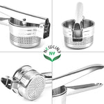 Newline Ny commercial grade potato ricer close up view