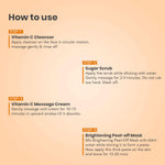 O3+ Vitamin C Facial Kit arrangement showing individual product steps.
