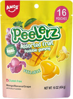 AMOS Peelerz Exotic Fruit Peelable Gummy Candy - 5 Fruit Flavors (Mango, Peach, Banana, Pineapple, Lychee), 8.47oz (240g), Individually Wrapped - Image 10