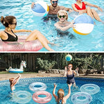 Adults enjoying sparkling glitter pool floats in water