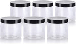 Juvitus clear pet plastic refillable jar front view