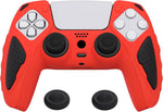 PlayVital Knight Edition Templeton Gray & Jade Grey Two Tone Anti-Slip Silicone Cover Skin for ps5 Controller, Soft Rubber Case for ps5 Wireless Controller with Thumb Grip Caps - Image 12