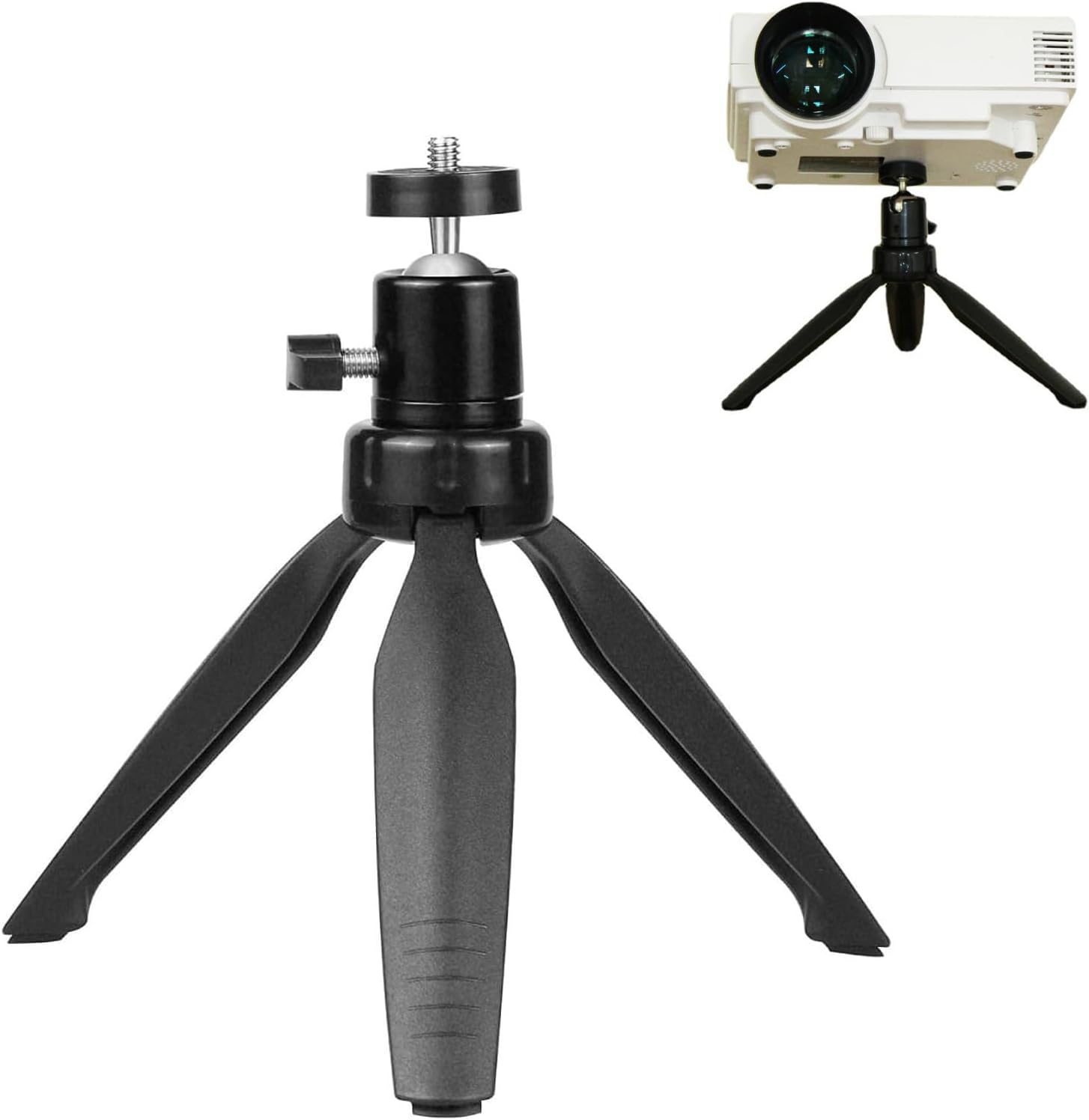 KPPTYTY mini projector tripod mount front view