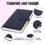Black PU leather instax mini photo album side profile