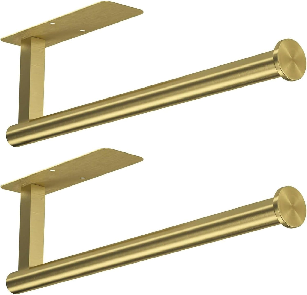 Astofli under counter towel holder demonstrating 22 pound weight capacity