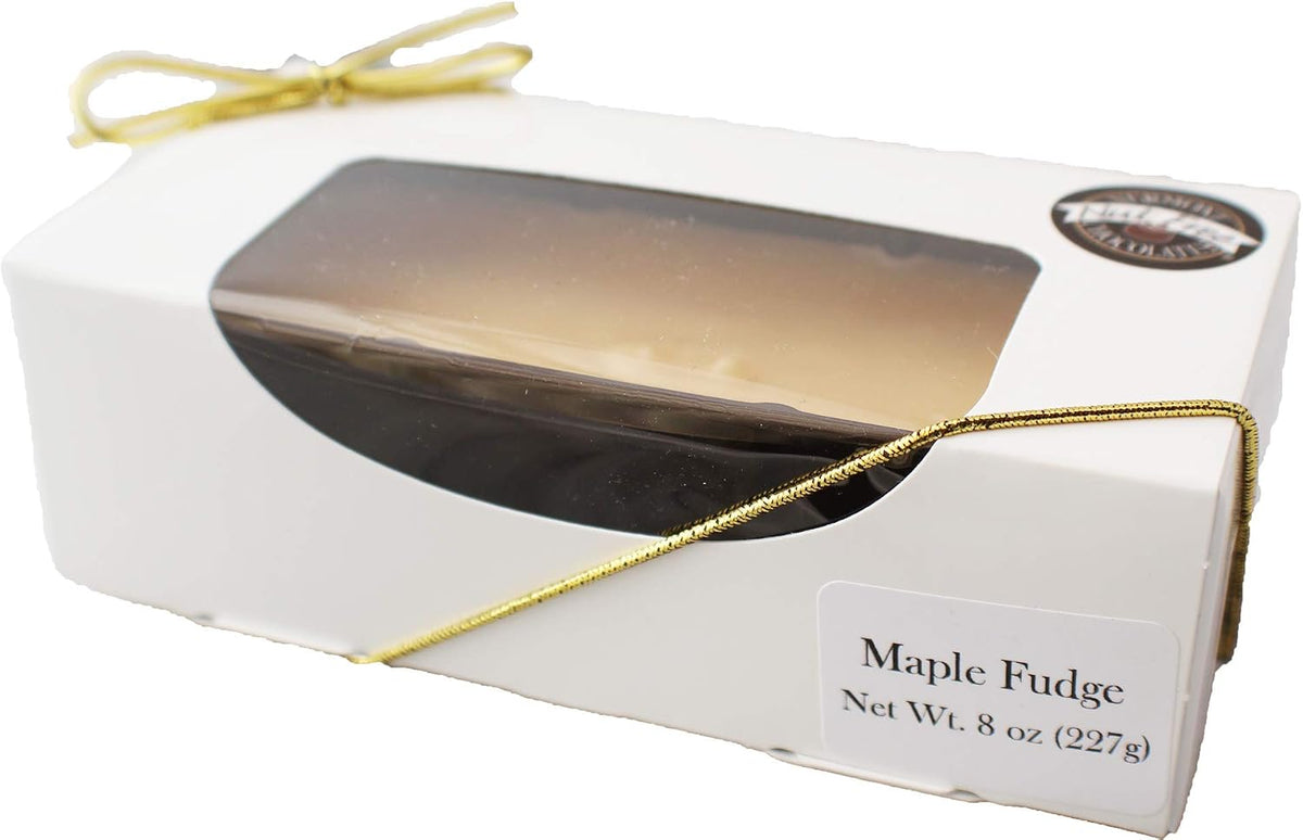 Gourmet Kosher certified maple fudge made with real Vermont maple syrup