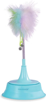 Catstages 2-in-1 Dart N' Dash Electronic Feather Cat Toy, Motion-Activated, Ball Track Add-On, Blue - Image 9