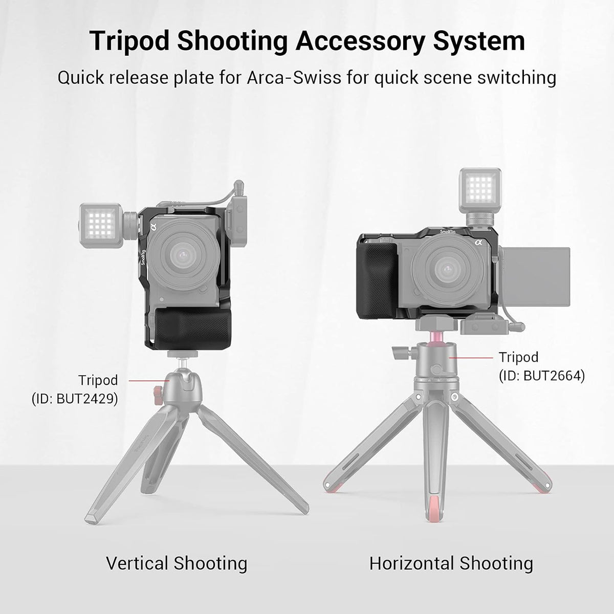 SmallRig camera cage battery door and cable slot view