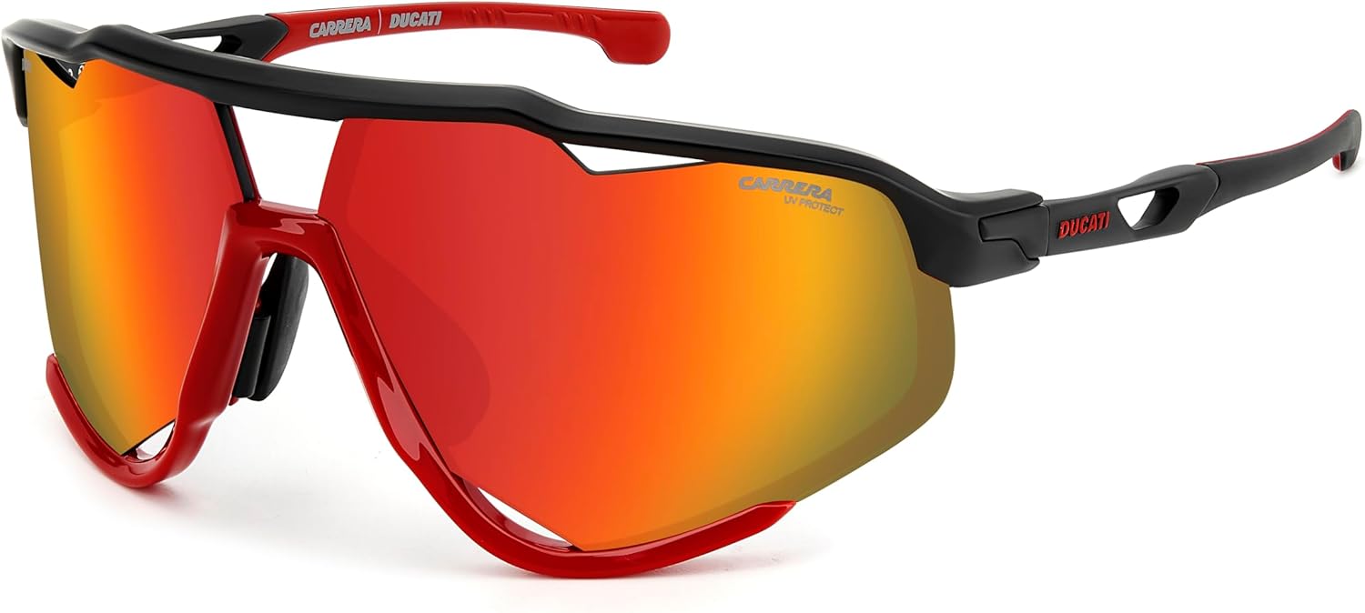 Carrera Ducati CARDUC 055/S matte black red men sunglasses front view