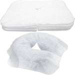 ForPro Professional Collection Massage Face Rest Covers front view of 100 count pack for professional spa hygiene