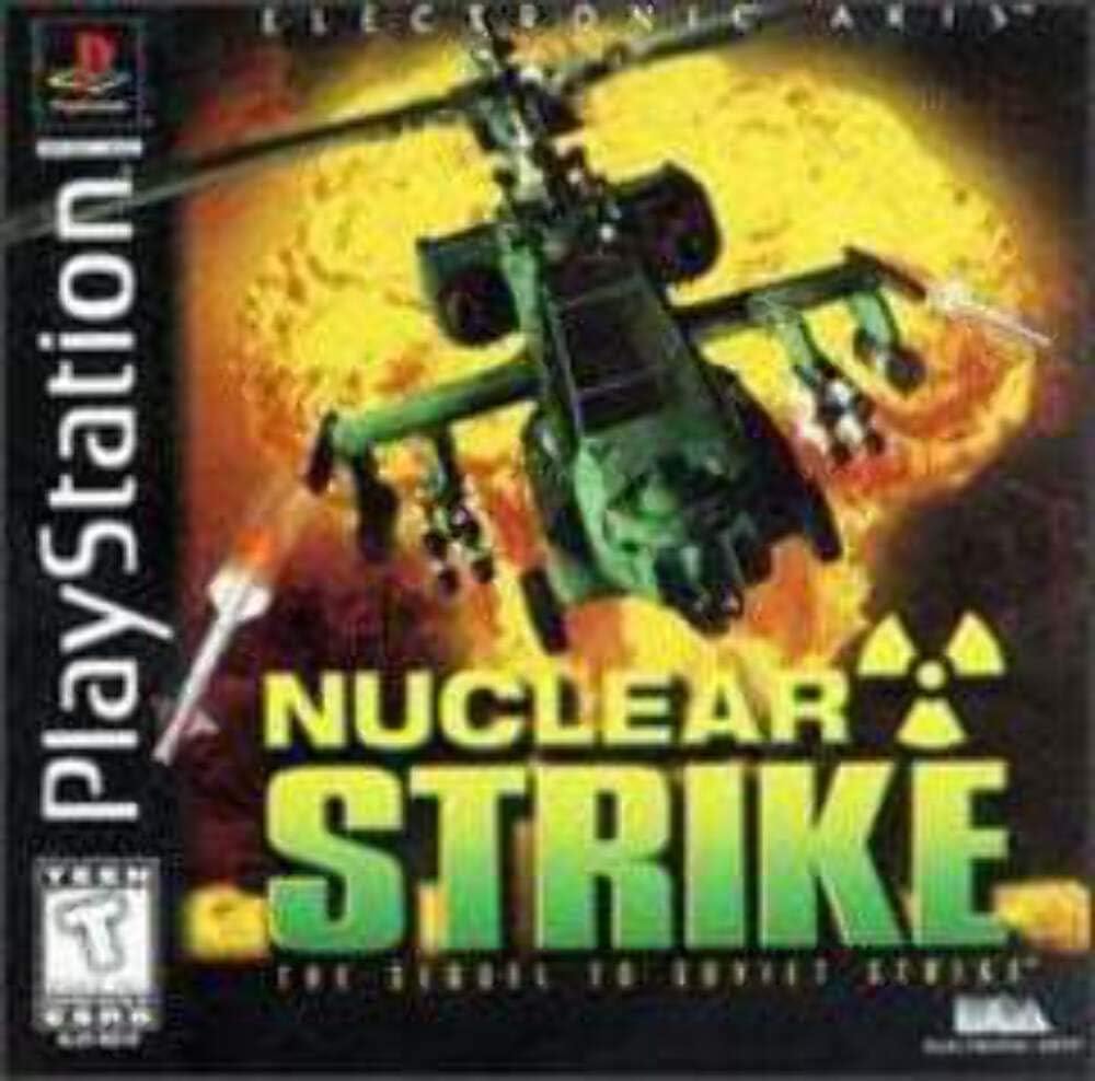 Electronic Arts Nuclear Strike PlayStation 1 front view game cover