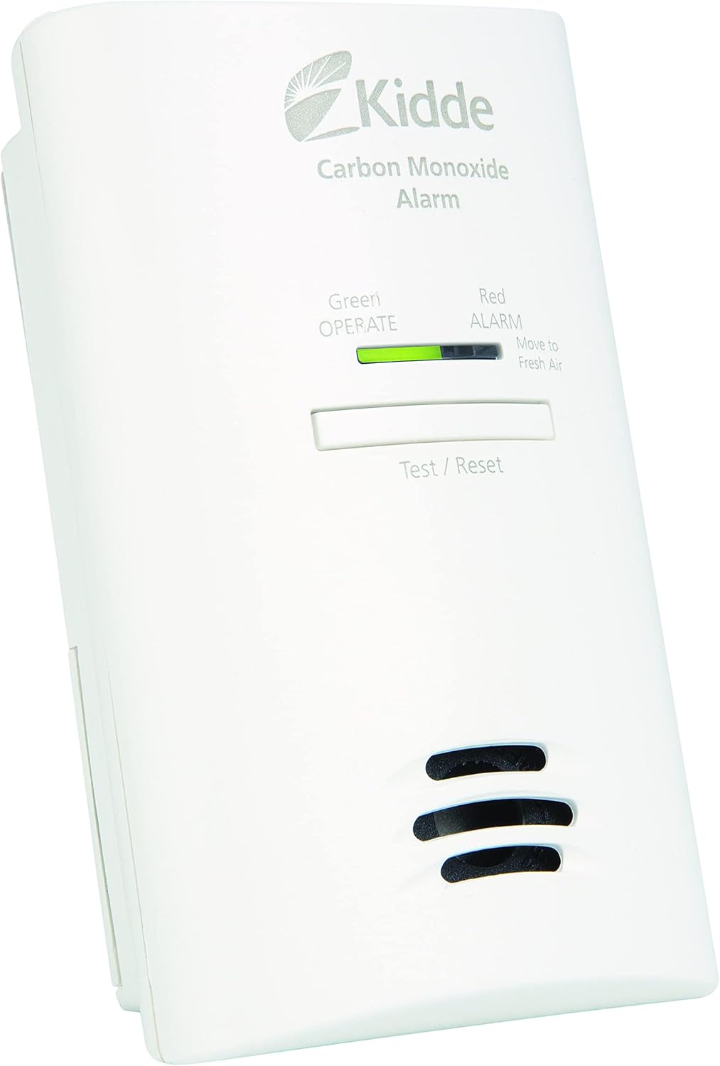 Kidde carbon monoxide detector installed in hallway setting