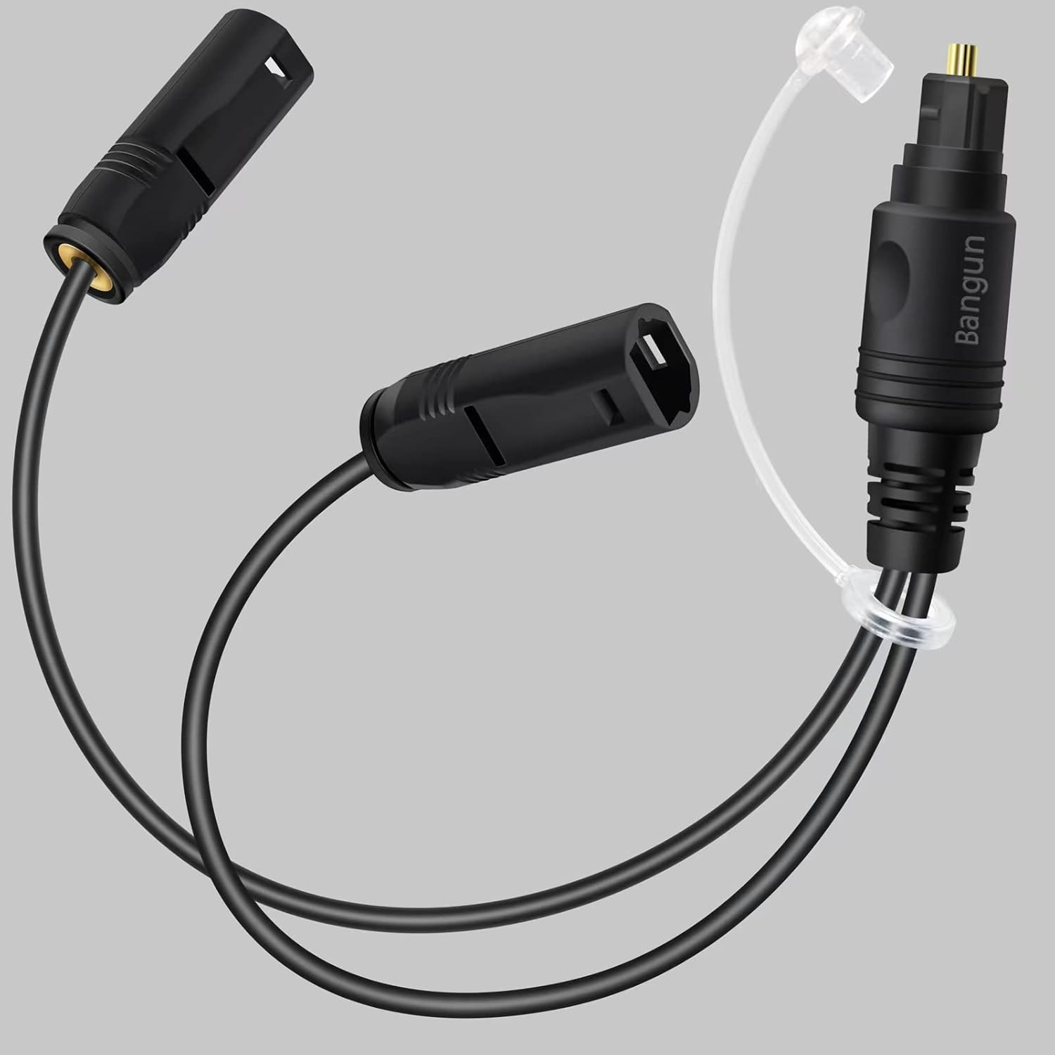 Bangun 1x2 Digital Audio Splitter front view showing male input