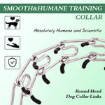 Humane pinch dog collar for large canine behavior modification training