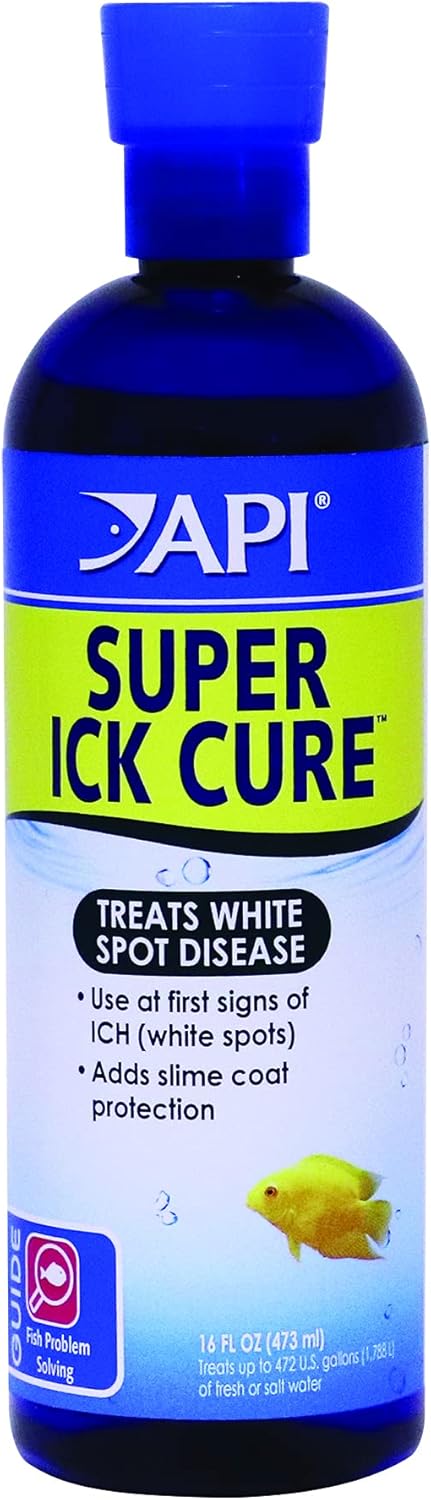 API Liquid Super Ick Cure package angled view for authenticity verification