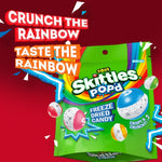 Skittles POPd Sour Freeze Dried Candy blue raspberry and sour lemonade pieces