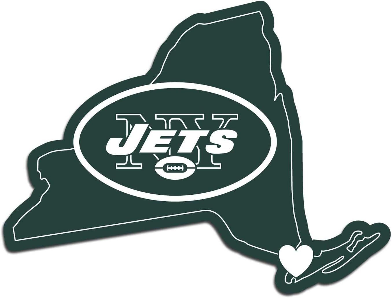 Siskiyou Sports NFL New York Jets home state decal front view