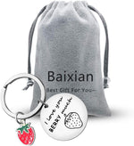 Baixian I love you berry much keychain packaging