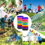 Stack of 40 individually wrapped mosquito repellent bands