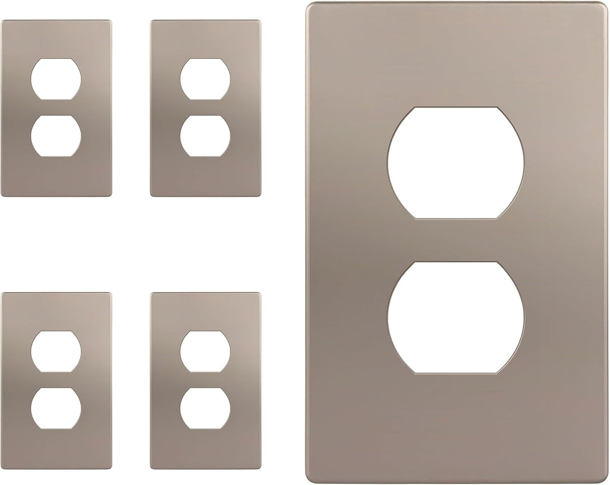 ENERLITES 20 Pack Oversized Duplex Outlet Covers, Jumbo Wall Plate, White | Over-size 1-gang 5.5" x 3.5", hide gaps/holes/wall damage, unbreakable polycarbonate, UL Listed, easy to install - Image 11