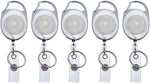 5 Pack - Premium Retractable Oval Shaped Badge Reels with Carabiner Belt Loop Clip, Keychain and ID Holder Strap by Specialist ID (Solid Black) - Image 10