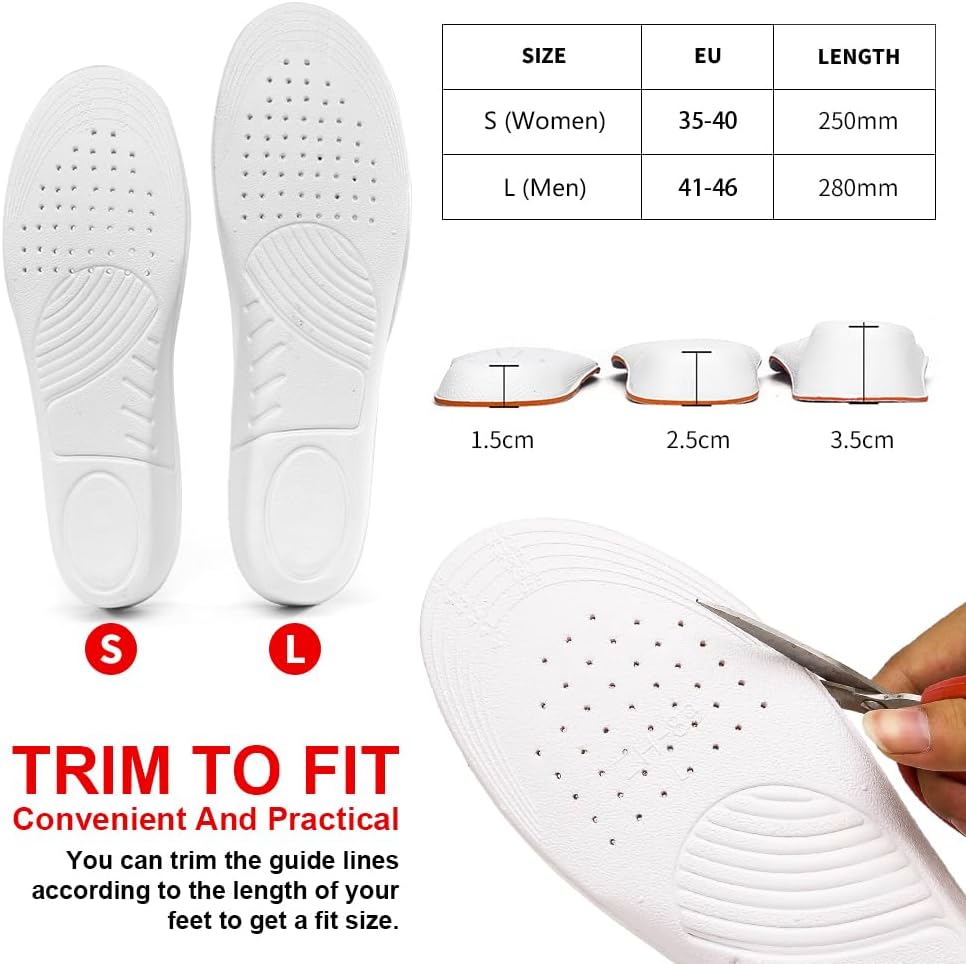 Xinifoot height increase insole perforated ventilation holes