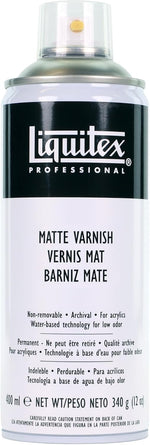 Liquitex professional spray varnish matte front view