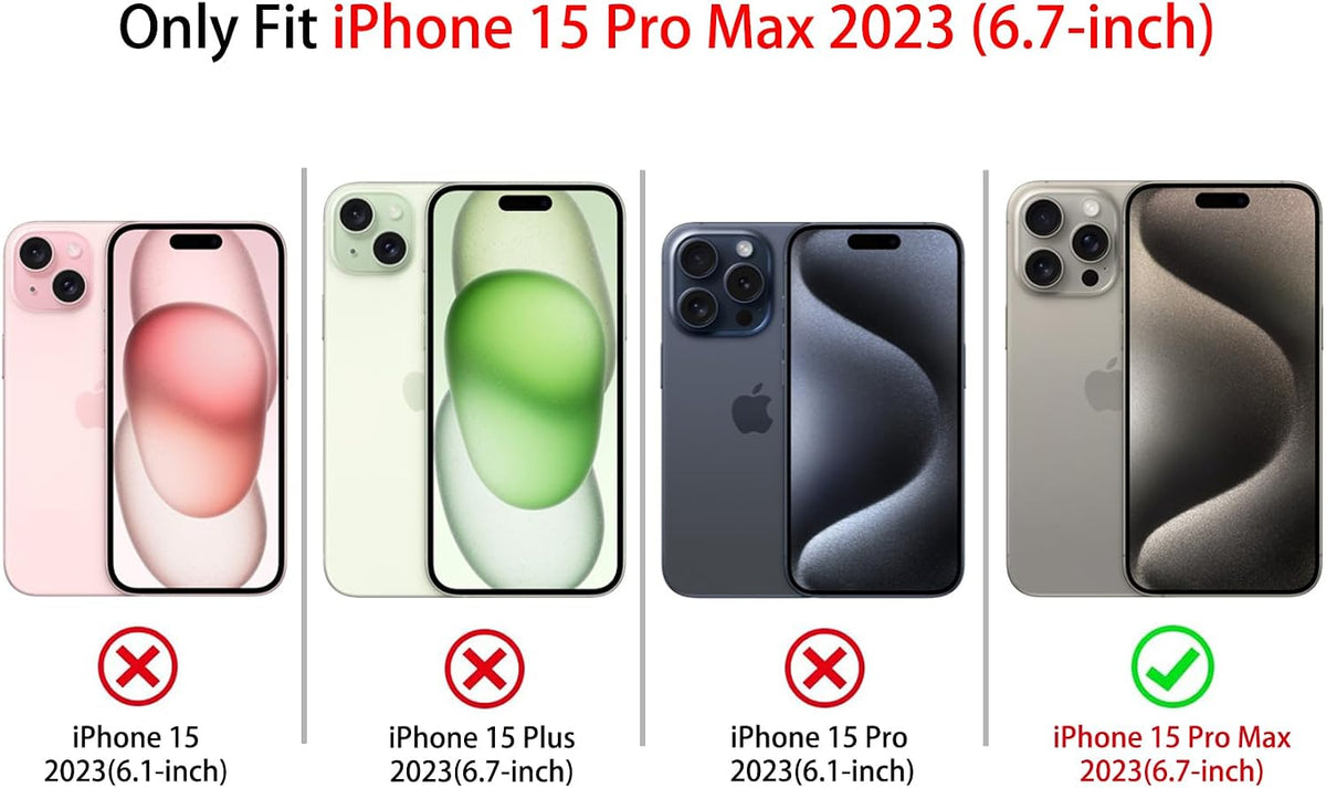 NITITOP iPhone 15 Pro Max Case button and port precision cutouts