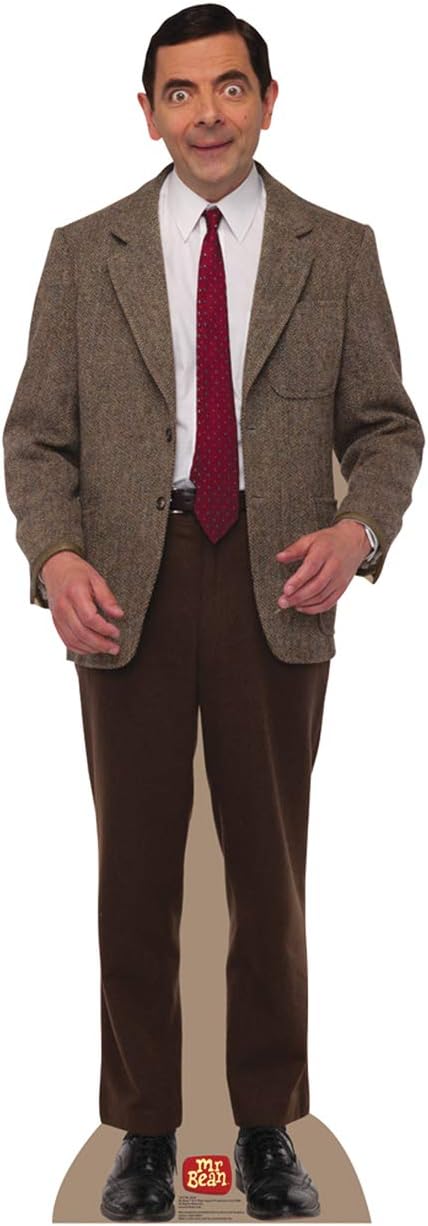 Cardboard People Mr. Bean life size cutout party prop setup